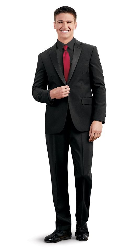 Classic Black Choral Performance Attire (Men's Suit)