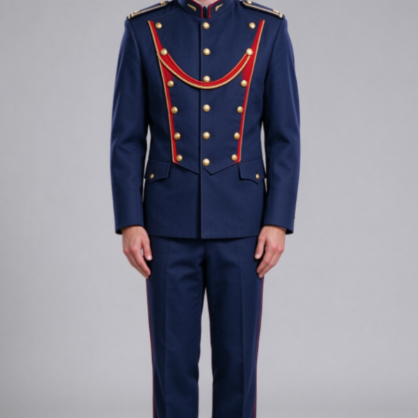 Military Band Formal Uniform Set (Men's; includes jacket, trousers, and cap)