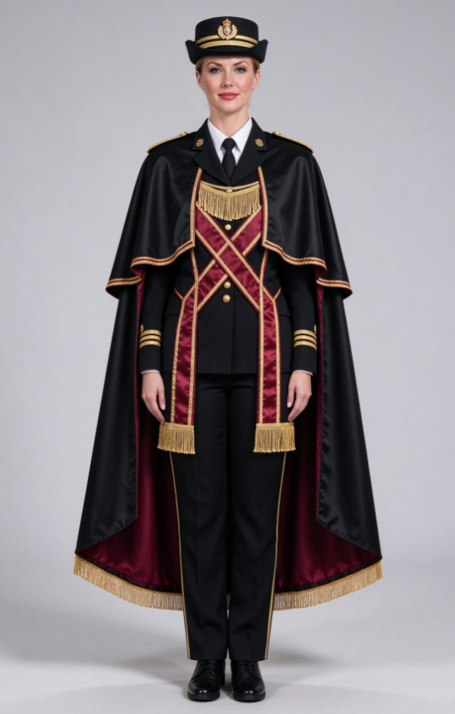 Honor Guard Cape/Cloak (Decorative; features sash and tassels)