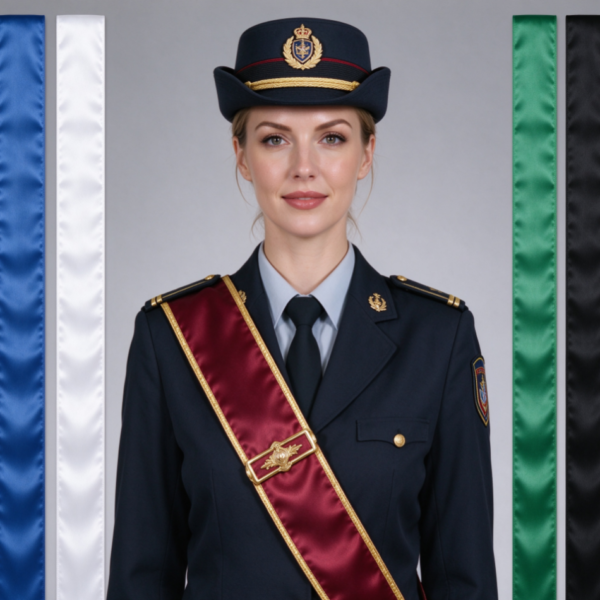 Honor Guard Sash (Custom Color + Metal Buckle)