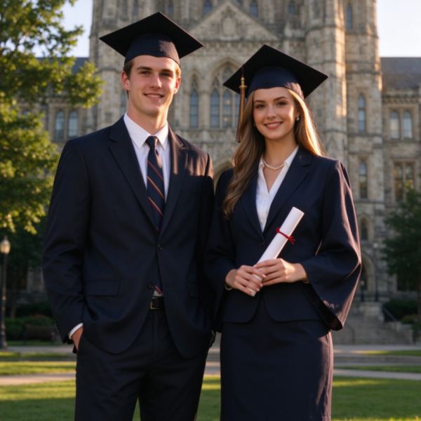 Standardized Formal Attire for Graduating Class (Men's Suit / Women's Suit with Skirt)